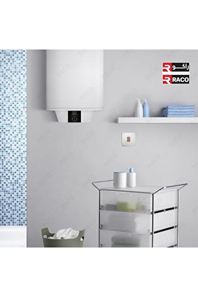 Raco Legrand Mallia Senses 1 Gang Double Pole 45A Switch with LED Power Indicator (Pack of 1, Champa