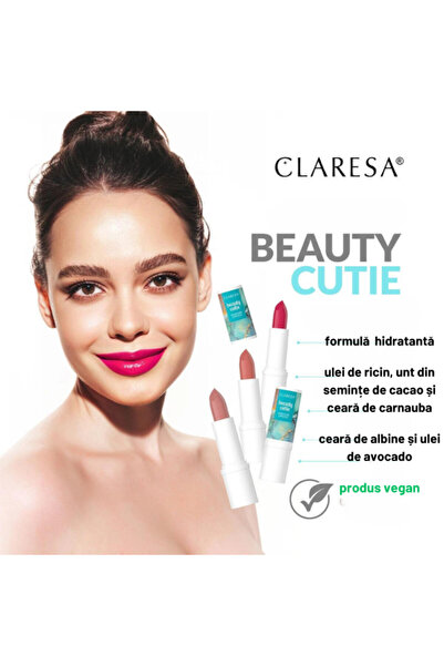 Claresa Moisturizing lipstick BEAUTY CUTIE 02 ADMIRABLE