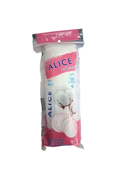 Alice اليس كيس 70 قطعة سادات قطنية قابلة للغسل وسادات ناعمة لازالة المكياج
