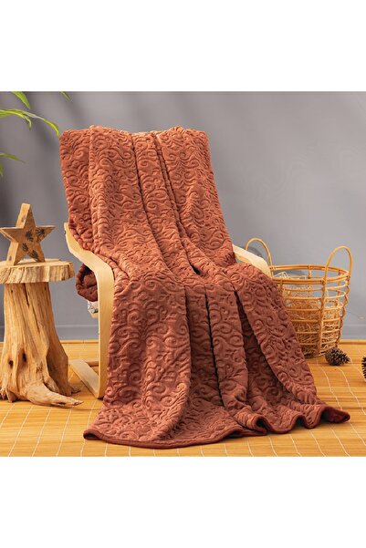 Talis Patura Emboss Cottonbox Caramiziu, 220x240