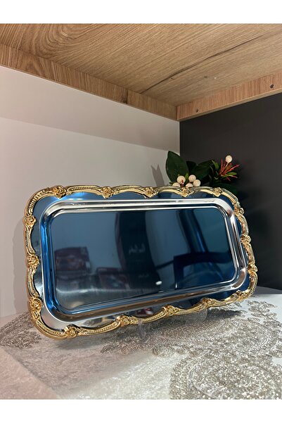 zaTen Pazar 1 Adet Baton Gold Gümüş Gül Şeritli Kahve