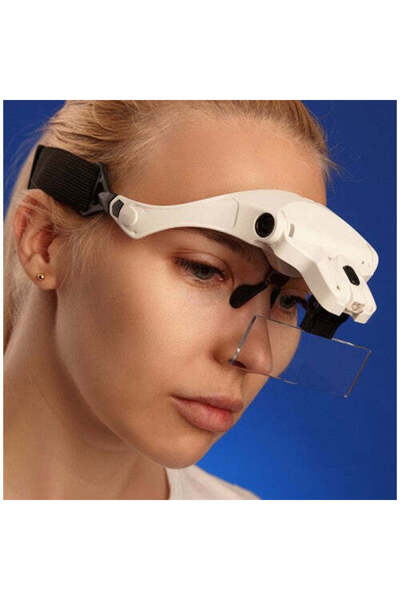 Royal Ochelari cu lupe interschimbabile și cu iluminare LED-pentru extensii de gene/tatuaje fir