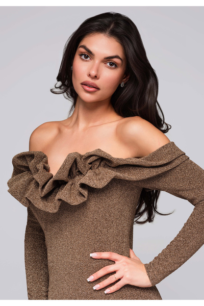 OMBRE Βραδινό φόρεμα - χρυσό LA-OM-DLR002