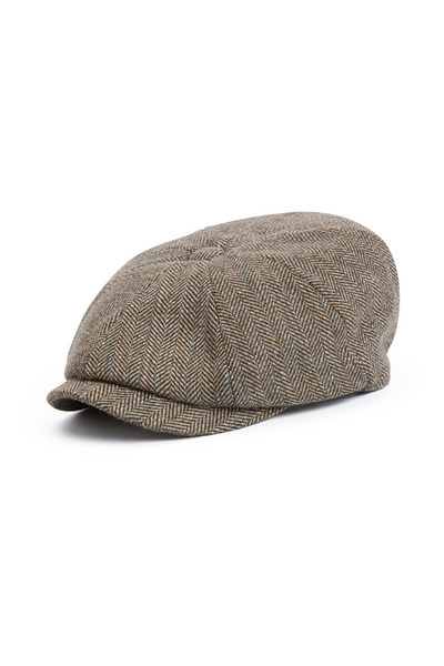 Barbour Fyne Tweed Baker Şapka BR71 Brown