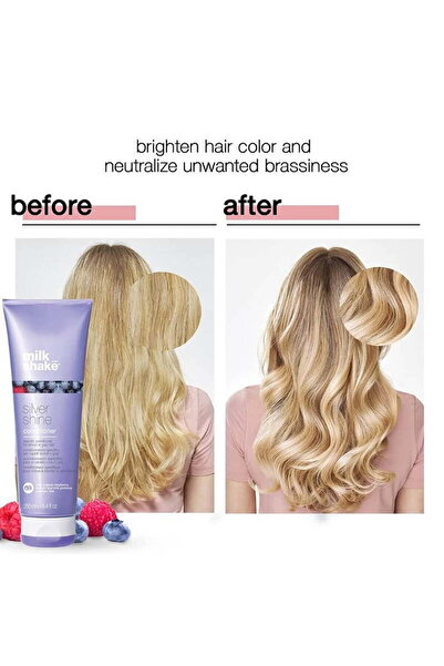 Milkshake Milk Shake Silver Shine Set - Shampoo 300ml + Conditioner 300ml + Cream 200ml