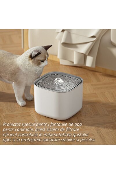 NEXTLY 3-Stage Pet Water Fountain Filter Set, 5-Pack - Base, Activated Carbon, Ion Exchange Resin