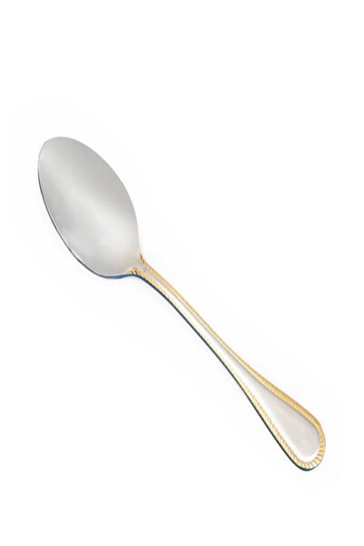 undefined 6-piece silver-plated spoon set with gold-plated details