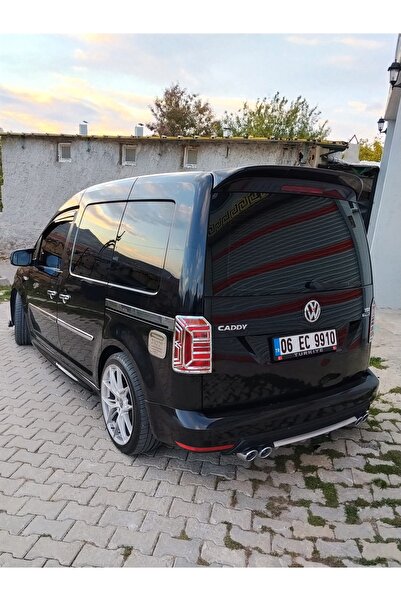 Aly Woksvagen Caddy 2015-2020 arası uyumlu fiber boyalı siyah spoiler