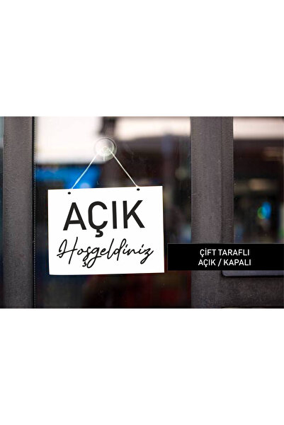 hedefPLUS Restoran, Büfe Kapı Duvar Pano Tek Taraflı Karşılama Tabelası, Teşe...