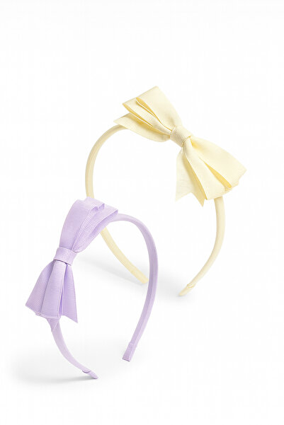 LOGO AKSESUAR Girl's 2-Piece Grosgrain Bow Crown Set