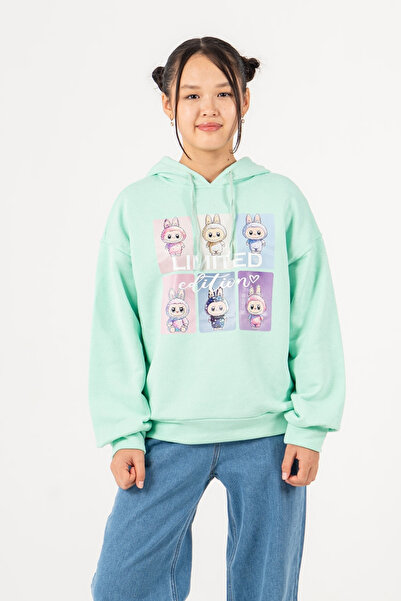 GİYİCEM TEKSTİL سترة لابوبو مطبوع 3 للبنات مناسبة للشتاء بدون شاردون 4540