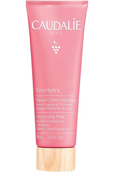 Caudalie VinoHydra Moisturizing Mask, 10-Minute Hydration Booster with Centel...