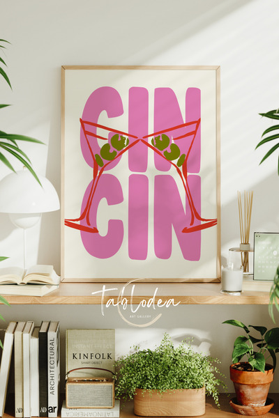 tablodea Decor decorativ în stil Pinterest, cu tematică de cocktail, decor pe...