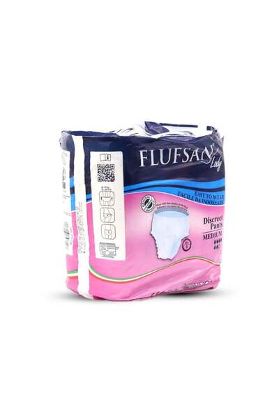 Flufsan Lady Women's Sanitary Pads Medium Size Single-use - 8 Pieces