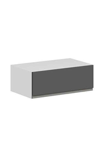 Alvinka Mutfak Modül Hg_J Üst 1Yk 60-H22Cm Dav Dolap Beyaz Antrasit Mdf