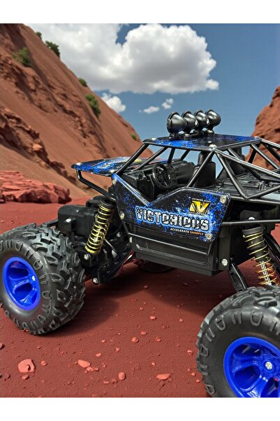 YILDIRIM OYUNCAK Uzaktan Kumandalı Şarjlı Rock Crawler 4x4 Off Road Aracı 4 Çeker Araba