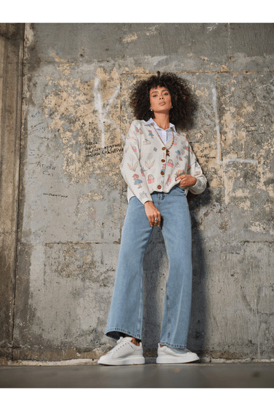 Hatun Atila Hatunatila Patterned Knitwear Cardigan - 5034-