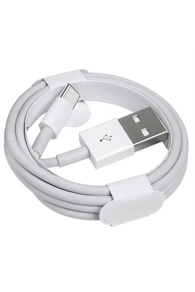 Voltres USB-A to USB-C Data and Charging Cable, Fast Charge 25W, 1m, White