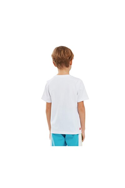 SKECHERS Tricou grafic B cu mânecă scurtă pentru băiat mare, alb tricou Sk241017-100