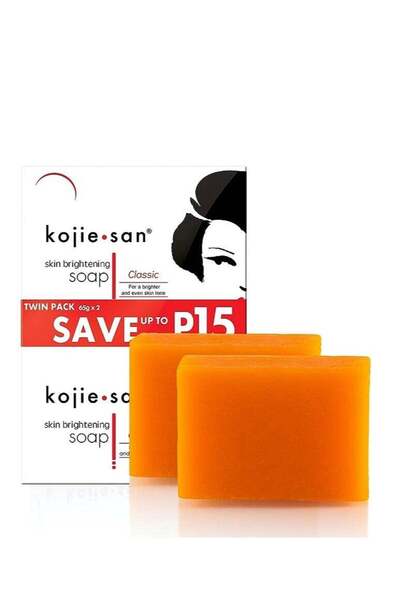 Kojic Soap Kojie.San Skin Lightening Soap Promo 2 Pack Orange 65grams