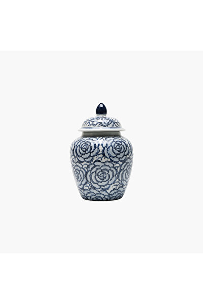 JASMIN CONCEPTS Kapaklı Seramik Vazo 26X17cm