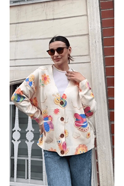 Hatun Atila Hatunatila Patterned Knitwear Cardigan - 5034-