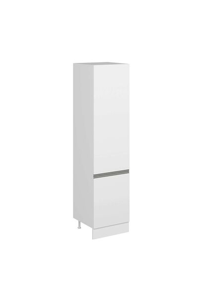 Alvinka Mutfak Modül Hg_J 60-H240Cm Boy Dolabı Beyaz Beyaz Mdf