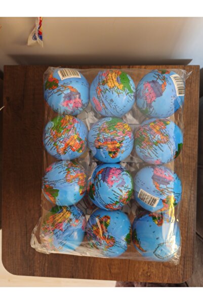 Mert Global Stres Top Orta Dünyalı 7,6cm-Sünger Top-1 Adet