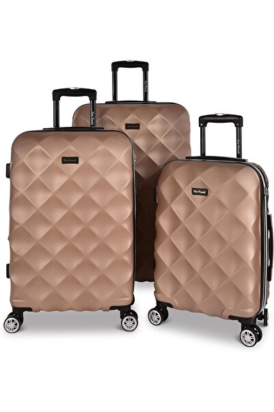 New Travel مجموعة حقائب سفر صلبة من مادة ABS، مكونة من 3 قطع، مقاس 20/24/28، ...