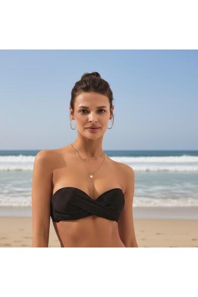Pierre Cardin Bonie Padded Strapless Bikini Top with Removable Shoulder Straps