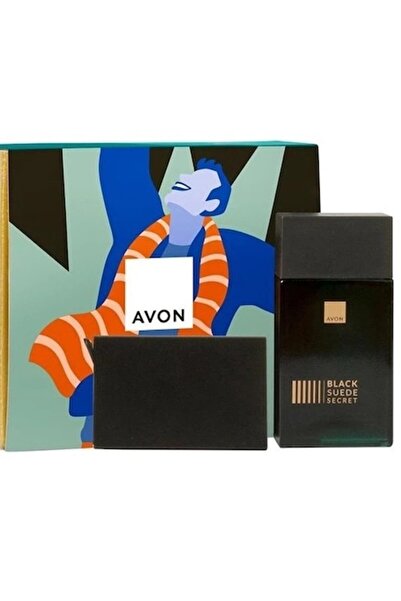 AVON Gift Box Black Suede (2 products)- 100 ml eau de toilette & Craig wallet