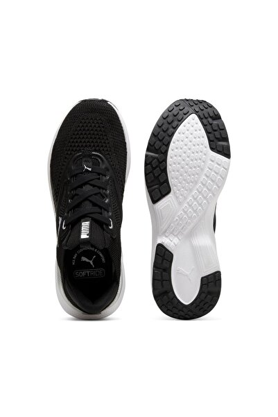 Puma Άνετα Casual Lace-Up Casual Sneaker Μαύρα Λευκά Παπούτσια