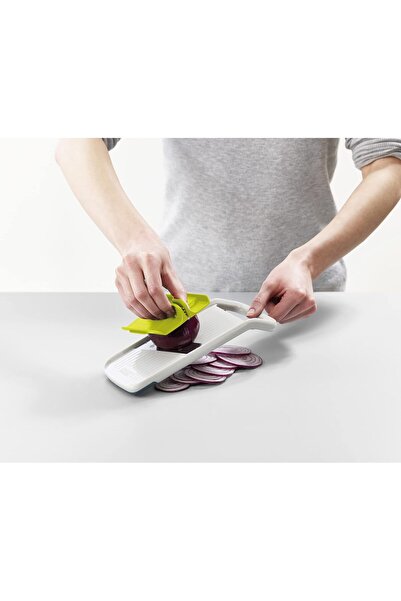 Joseph Joseph Duo Multi-Vegetable Mandoline Slicer with Fine Food Grip Handle, White