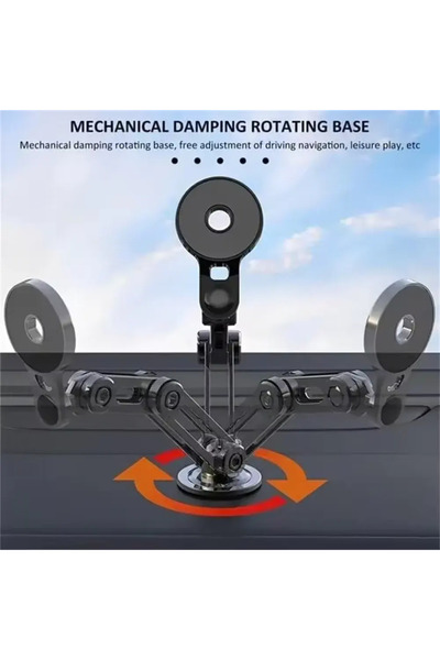 Wulf Essentials 360° Rotating Magnetic Car Phone Holder Stand - Universal Alloy Folding