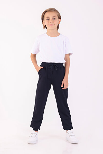 Rekormoda Pantaloni de trening pentru băieți școală și ocazional basic Pantal...