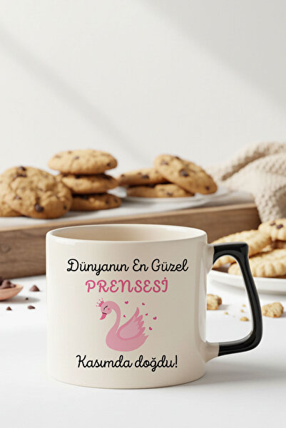qoeuyl boutique The Most Beautiful Princess in the World Was Born in November Printed Birthday Gift D Mug with Handle