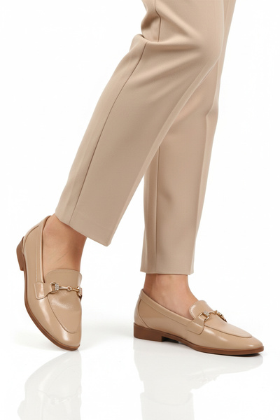 AYAKMOD حذاء نسائي كاجوال مرن وخفيف الوزن باللون البيج 421025 Z