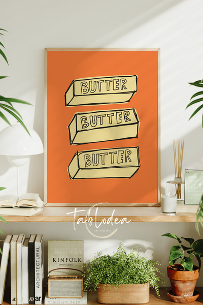 tablodea Decor retro pentru bucătărie în stil Pinterest, tablou minimalist cu...