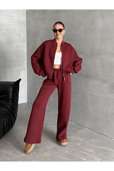 Laluvia Σετ αθλητικής φόρμας Bordo Nora - 8001