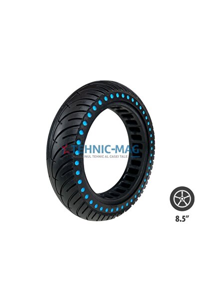 Wattiz Anvelopă solidă pentru trotinetă electrică 8.5×2.0 - M365 - Negru/Alba...