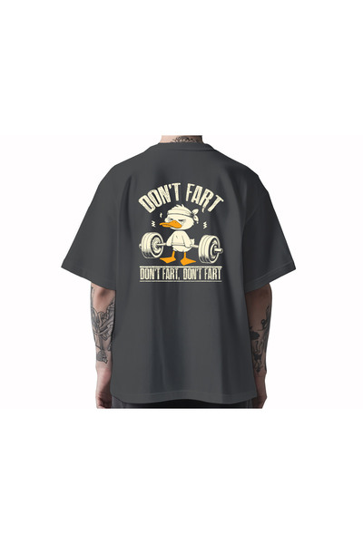 Koi Art Design Μην κλάνετε τον κόλπο / Υπερμεγέθες Unisex Μπλουζάκι / 95% Βαμ...