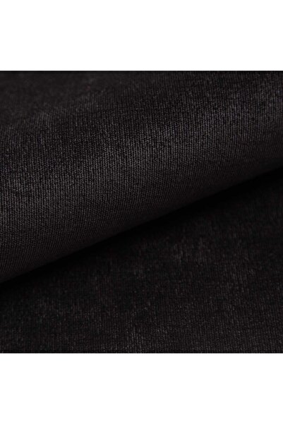 TUSI FABRICS Catifea tapiterie, Stofa tapiterie catifelata, Velur, Material plusat Ibiza, Negru, 100 x 146 cm