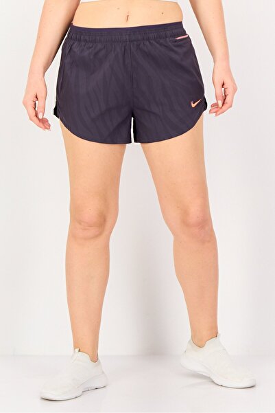 Nike Women Dri Fit Brand Logo Running Shorts, Purple