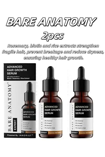 Bare Anatomy عبوة مزدوجة من سيروم نمو الشعر المتطور، 2 × 30 مل
