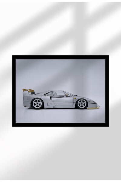 21mxm Poster pânză neînrămat cu supermașină și accente aurii - Imprimeu digit...