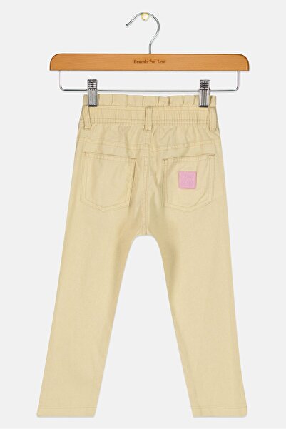 Overkids Toddlers Girl Plain Chino Pants, Beige