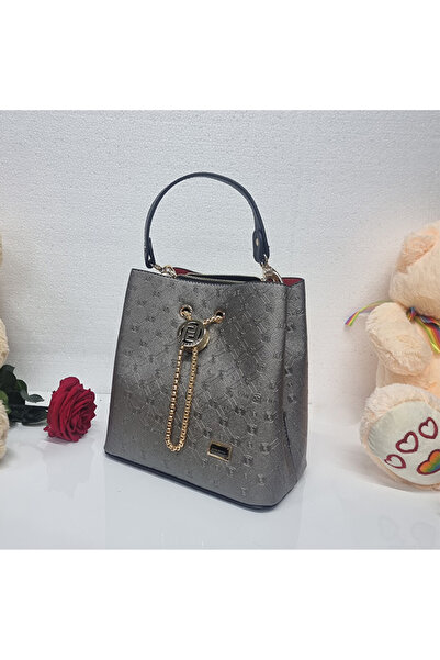 FY FashionForYou Silver&Polo casual bag, with two compartments and shoulder s...