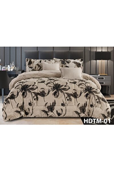 Moon Winter comforter set with velvet filling and double-sided fur, soft and warm fur, suitable for a bed size of 200*120 cm