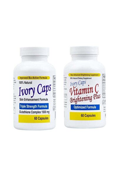 IVORY كبسولات فيتامين سي لتبييض البشرة - تصحيح لون البشرة - 60 كبسولة