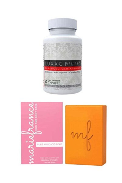 Luxxe White صابون آيفوري كابس بالجلوتاثيون وحمض الكوجيك - نظام تبييض كامل